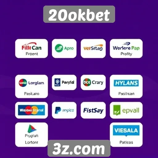 Métodos de pagamento disponíveis no 20okbet